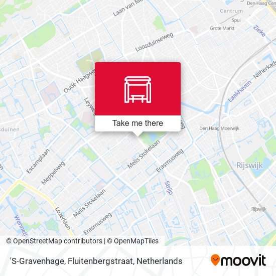 'S-Gravenhage, Fluitenbergstraat Karte