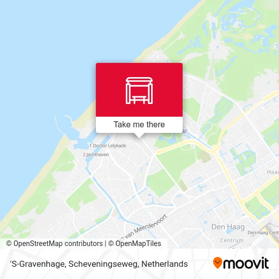 'S-Gravenhage, Scheveningseweg map