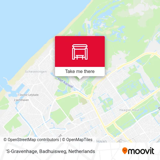'S-Gravenhage, Badhuisweg map