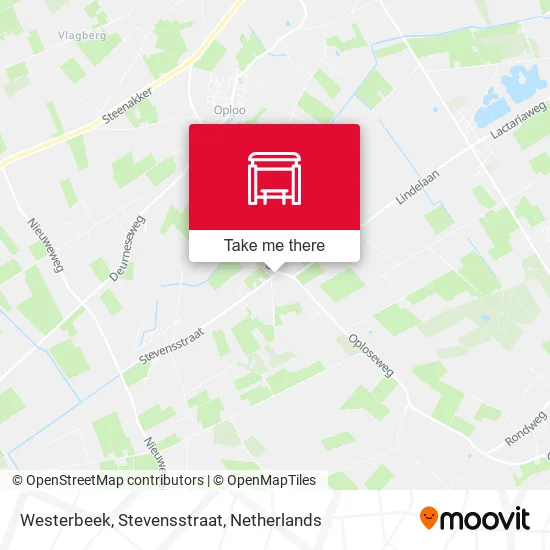 Westerbeek, Stevensstraat map