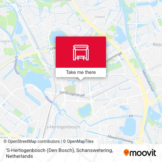 'S-Hertogenbosch (Den Bosch), Schanswetering map