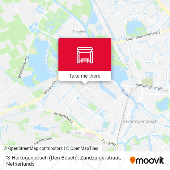 'S-Hertogenbosch (Den Bosch), Zandzuigerstraat Karte