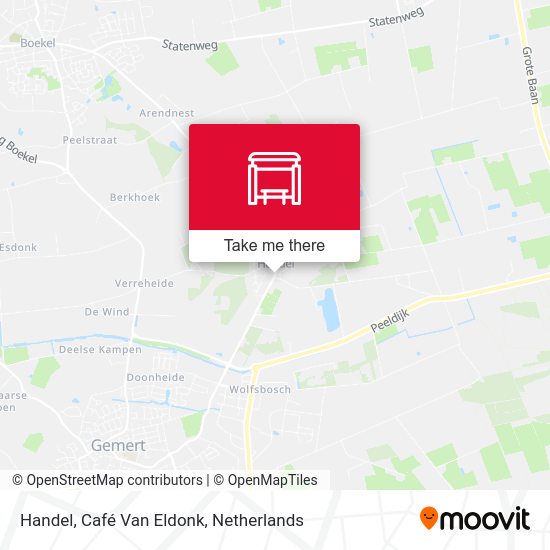Handel, Café Van Eldonk map