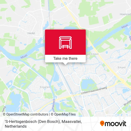 'S-Hertogenbosch (Den Bosch), Maasvallei Karte