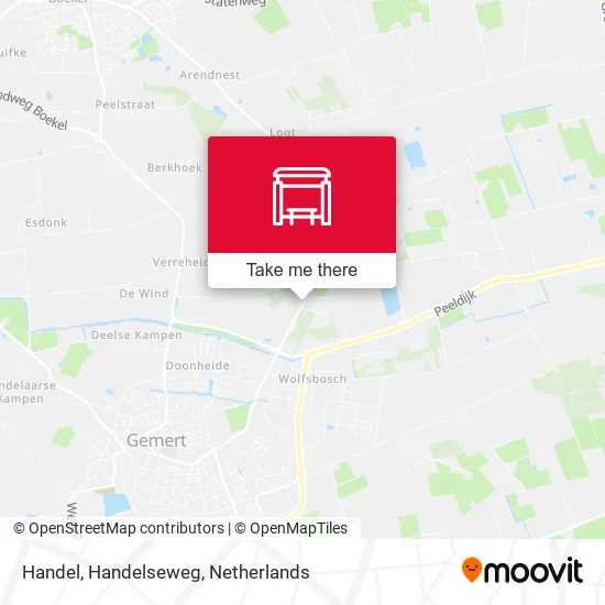 Handel, Handelseweg map
