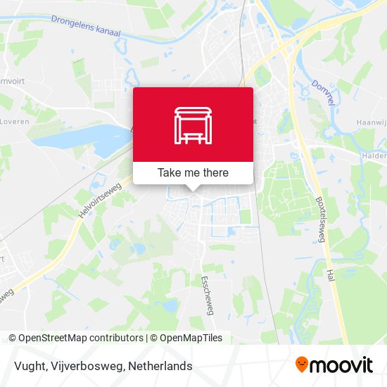 Vught, Vijverbosweg map