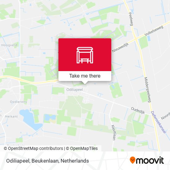 Odiliapeel, Beukenlaan map