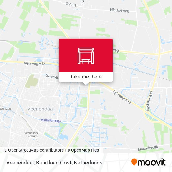 Veenendaal, Buurtlaan-Oost Karte