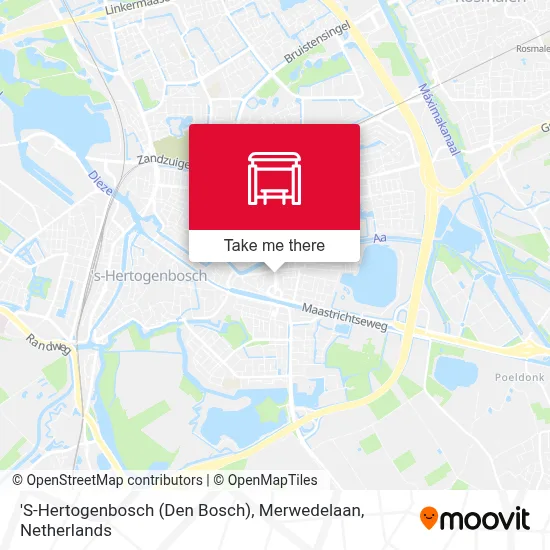 'S-Hertogenbosch (Den Bosch), Merwedelaan map