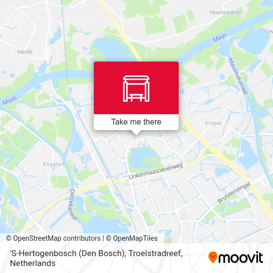 'S-Hertogenbosch (Den Bosch), Troelstradreef map
