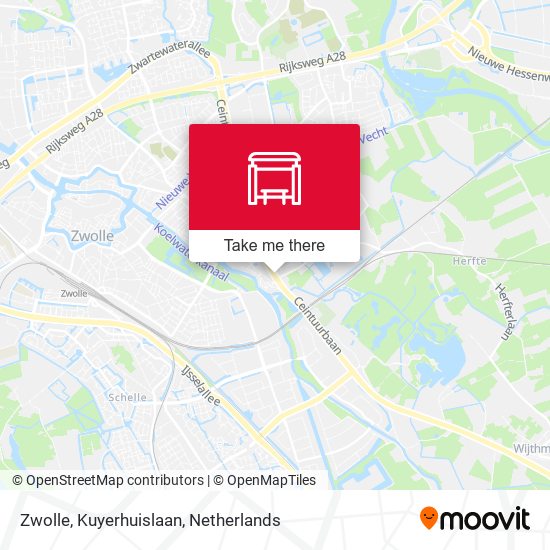 Zwolle, Kuyerhuislaan map