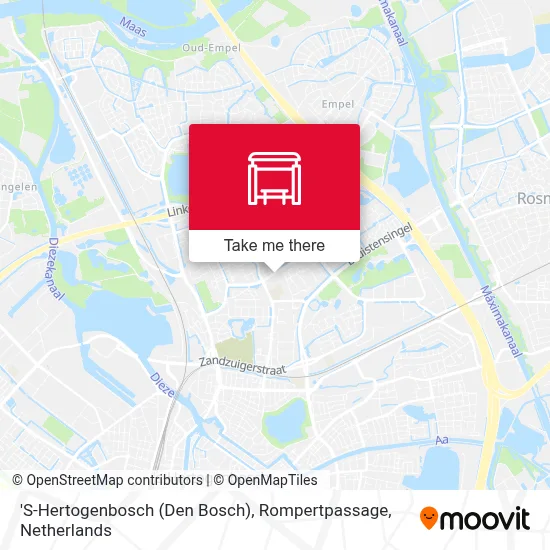 'S-Hertogenbosch (Den Bosch), Rompertpassage map