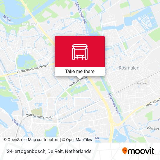 'S-Hertogenbosch, De Reit Karte