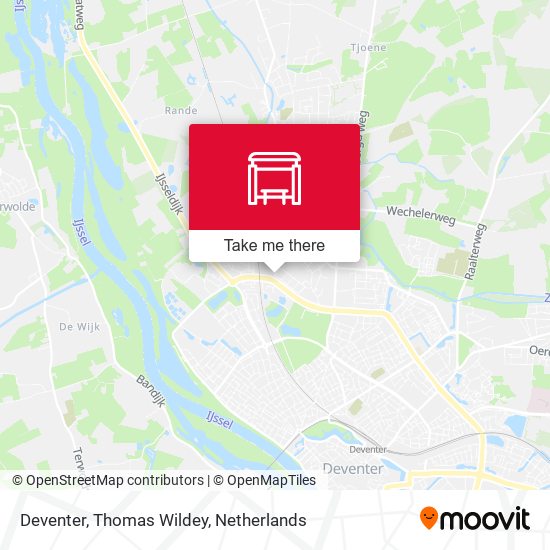 Deventer, Thomas Wildey map