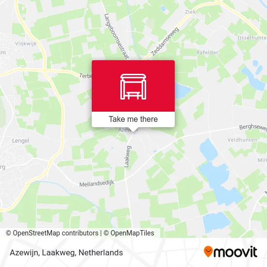 Azewijn, Laakweg map