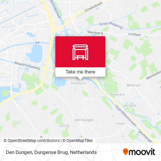 Den Dungen, Dungense Brug map