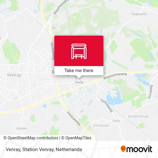 Venray, Station Venray map