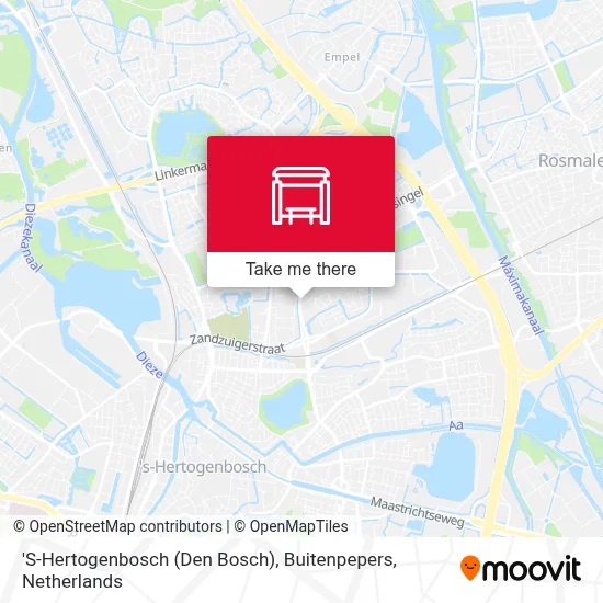 'S-Hertogenbosch (Den Bosch), Buitenpepers map