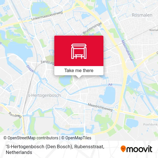 'S-Hertogenbosch (Den Bosch), Rubensstraat map