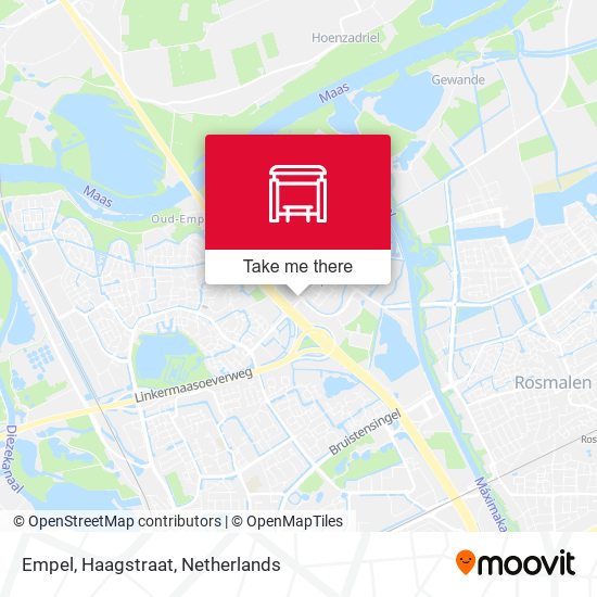 Empel, Haagstraat Karte