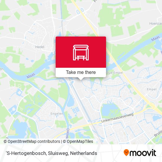 'S-Hertogenbosch, Sluisweg Karte