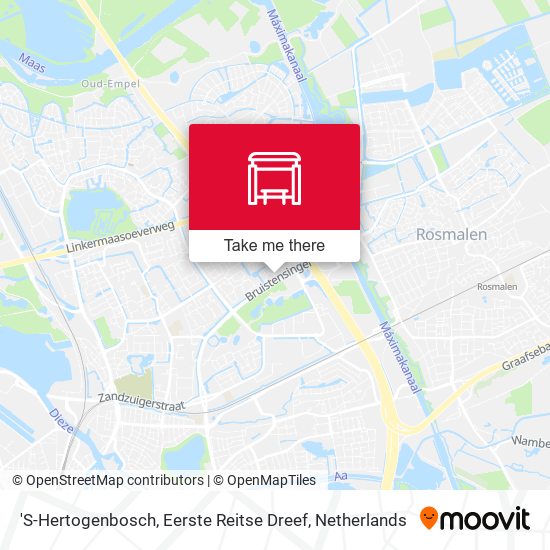 'S-Hertogenbosch, Eerste Reitse Dreef Karte