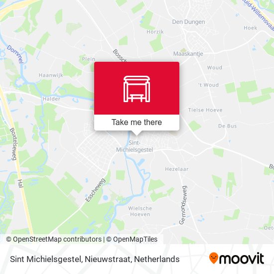 Sint Michielsgestel, Nieuwstraat map