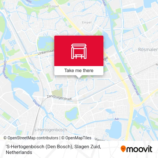 'S-Hertogenbosch (Den Bosch), Slagen Zuid map