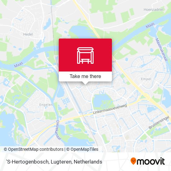 'S-Hertogenbosch, Lugteren map