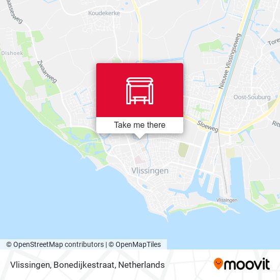 Vlissingen, Bonedijkestraat map