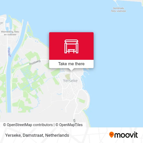 Yerseke, Damstraat Karte