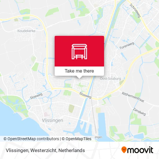 Vlissingen, Westerzicht map