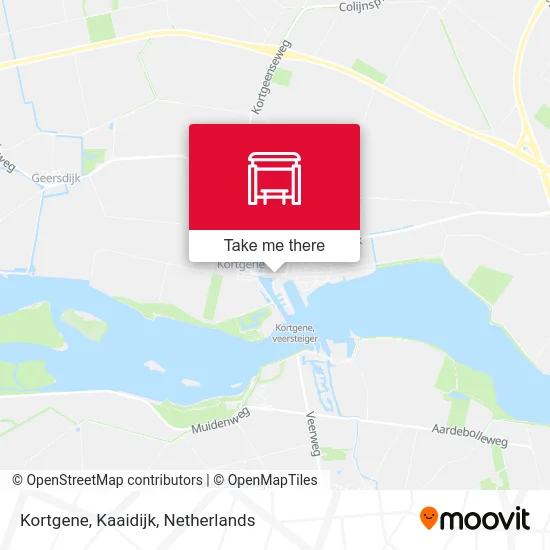 Kortgene, Kaaidijk map