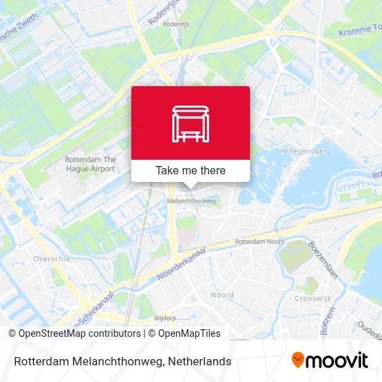 Rotterdam Melanchthonweg map