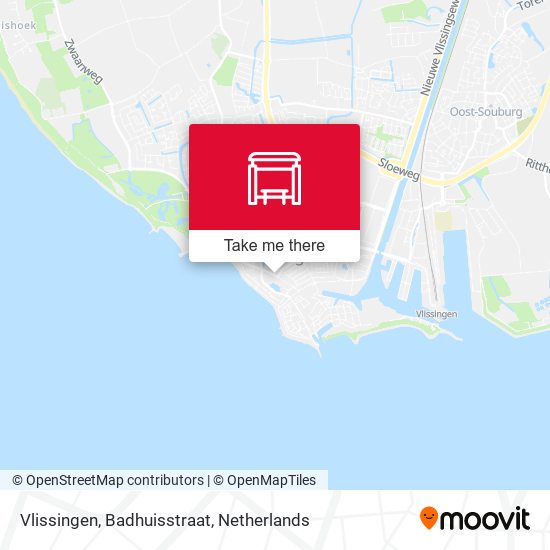 Vlissingen, Badhuisstraat map