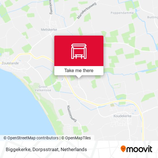 Biggekerke, Dorpsstraat map