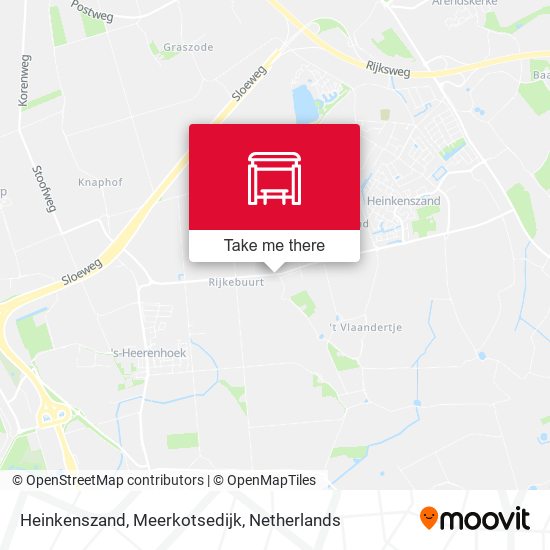 Heinkenszand, Meerkotsedijk map