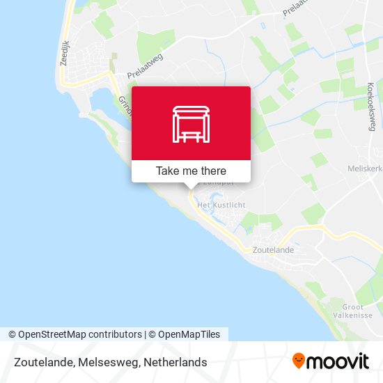 Zoutelande, Melsesweg map
