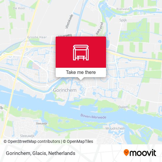 Gorinchem, Glacis map