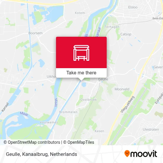 Geulle, Kanaalbrug Karte