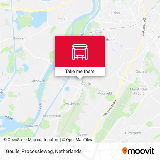 Geulle, Processieweg map