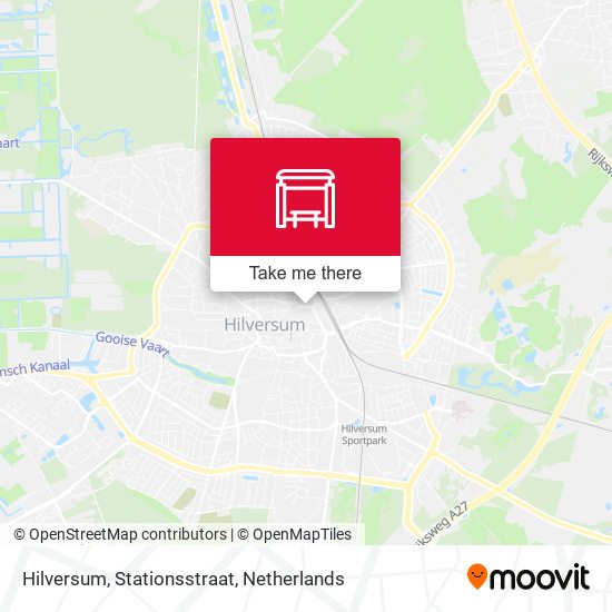 Hilversum, Stationsstraat map