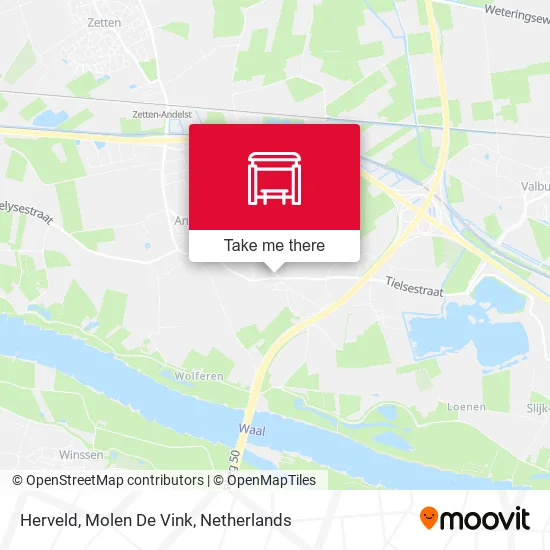 Herveld, Molen De Vink map