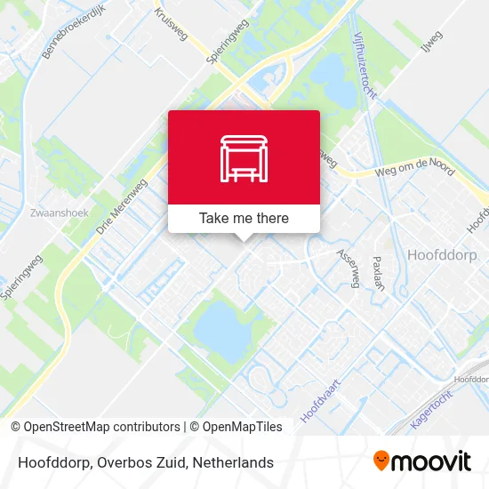 Hoofddorp, Overbos Zuid Karte