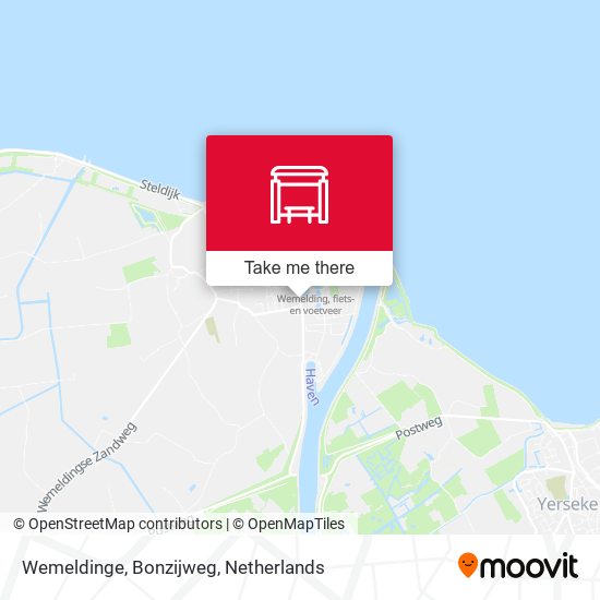 Wemeldinge, Bonzijweg Karte