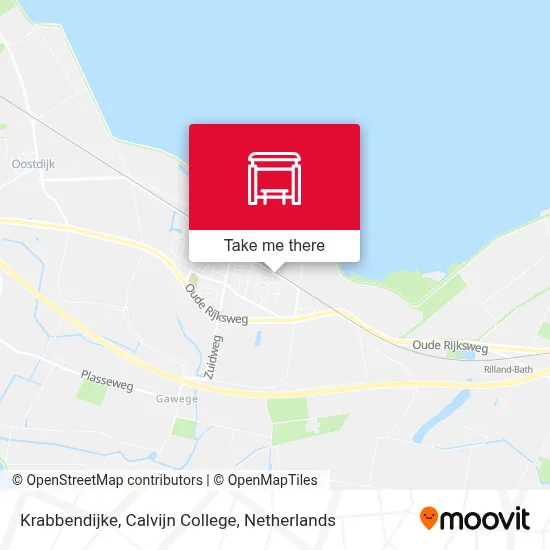 Krabbendijke, Calvijn College Karte