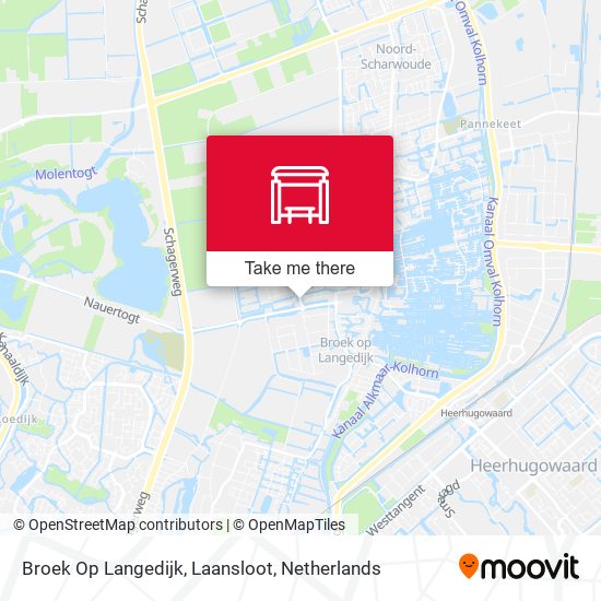 Broek Op Langedijk, Laansloot map