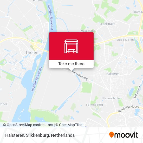 Halsteren, Slikkenburg map