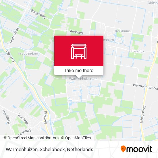 Warmenhuizen, Schelphoek map