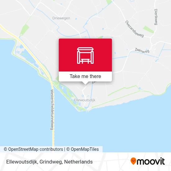 Ellewoutsdijk, Grindweg map